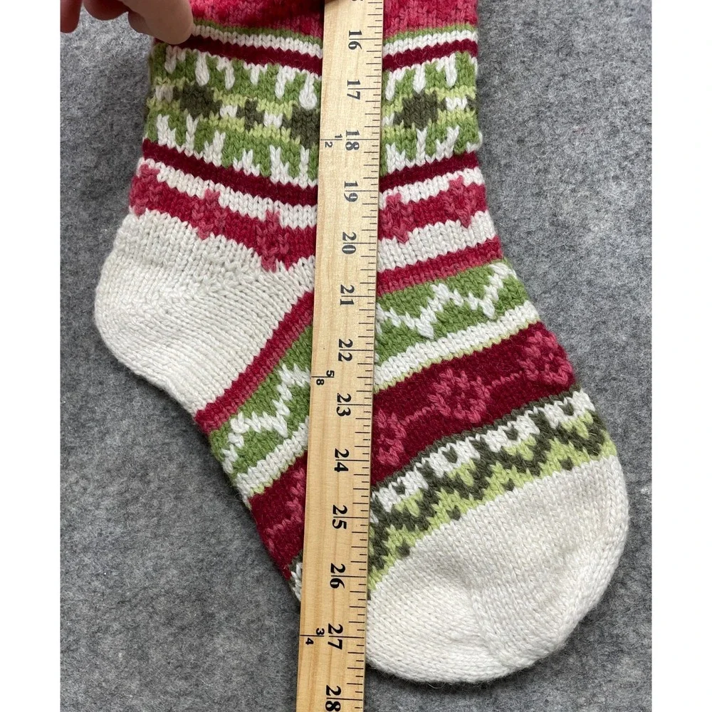 Pottery Barn Kids Classic Fair Isle Christmas Stocking Multicolor Large 28